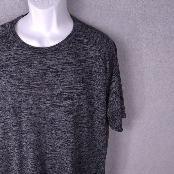 Under Armour Men’s Performance Tech Shirt Gray Heather Short Sleeve Size XXL - Picture 3 of 14